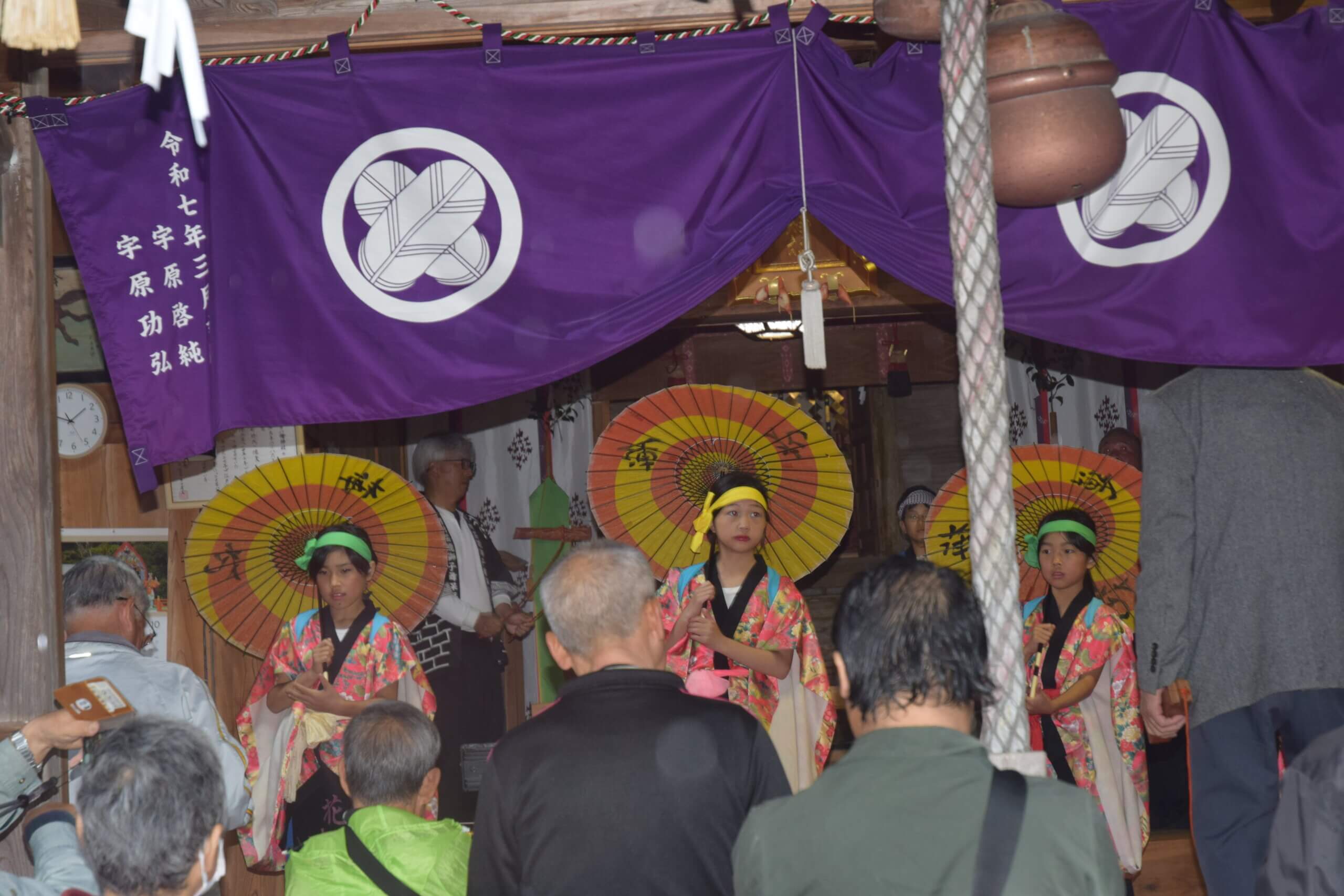 二之宮八幡神社例大祭にて6年ぶりに傘踊りが復活！